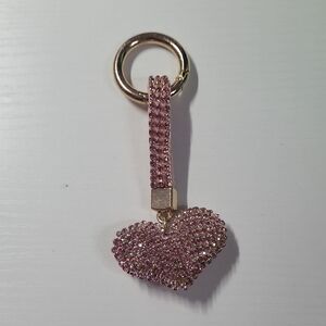 Pink Heart Keychain Accessory